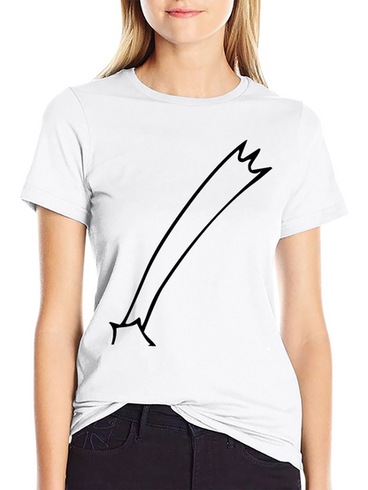 Minimalist Black T-Shirt with Comet Graphic
