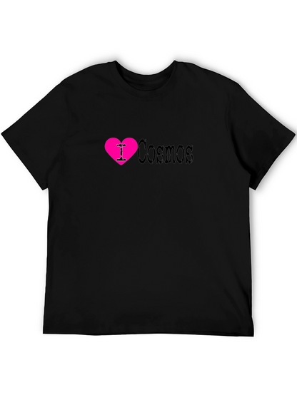 I Love Cosmos T-Shirt - Black Cotton Blend
