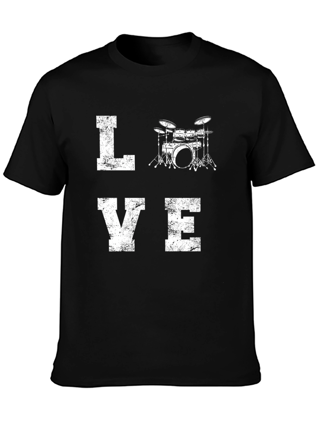 Love Drums Black T-Shirt
