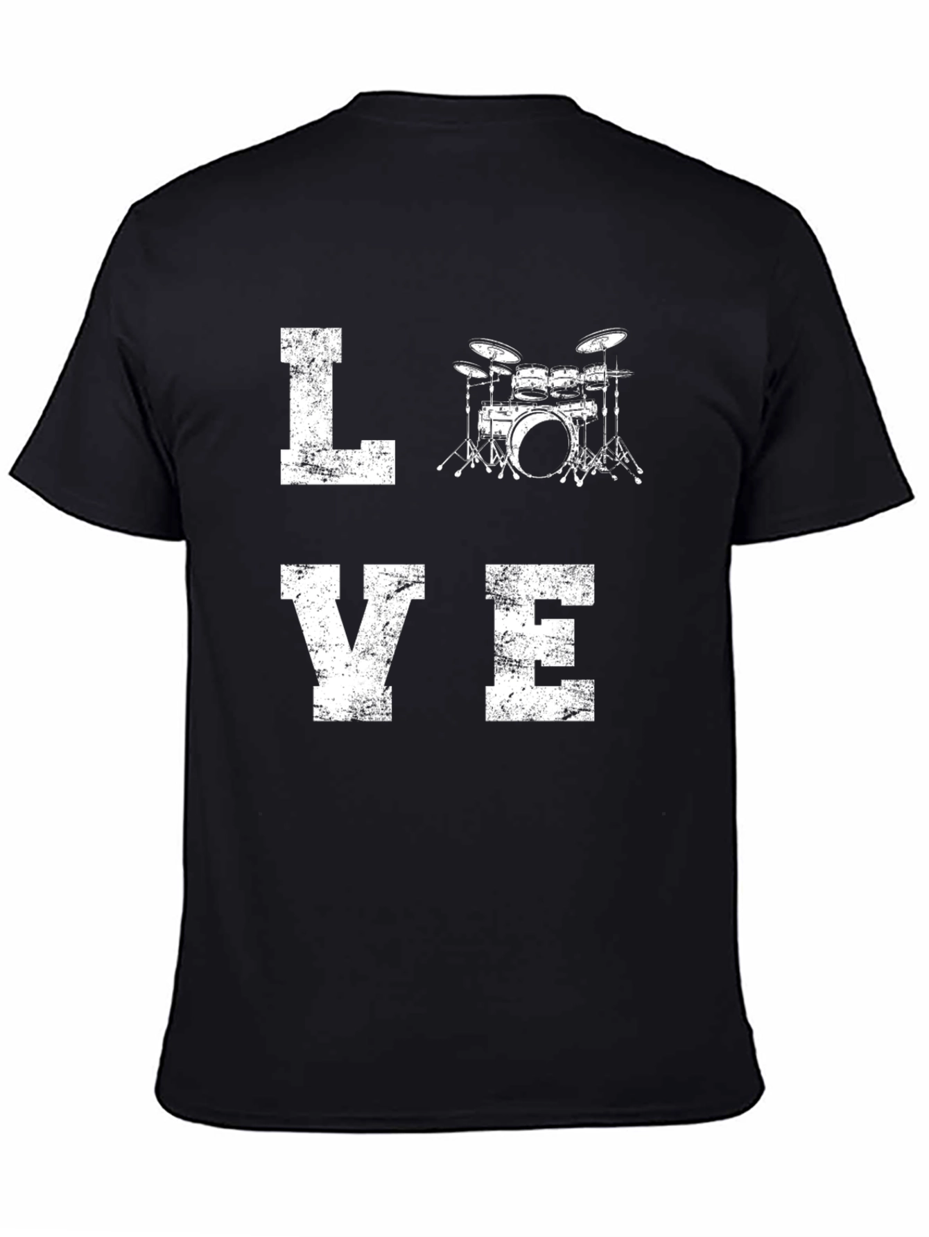 Love Drums Black T-Shirt