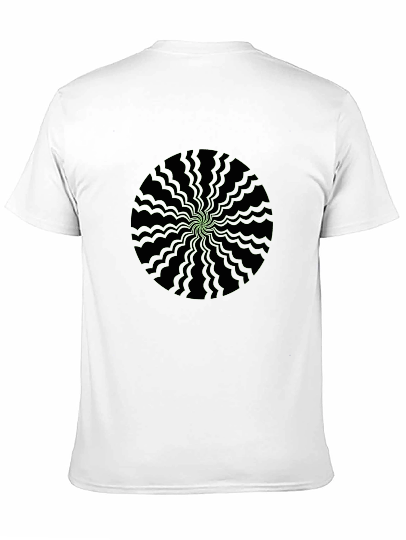 Psychedelic Graphic Print Mens Black T-Shirt