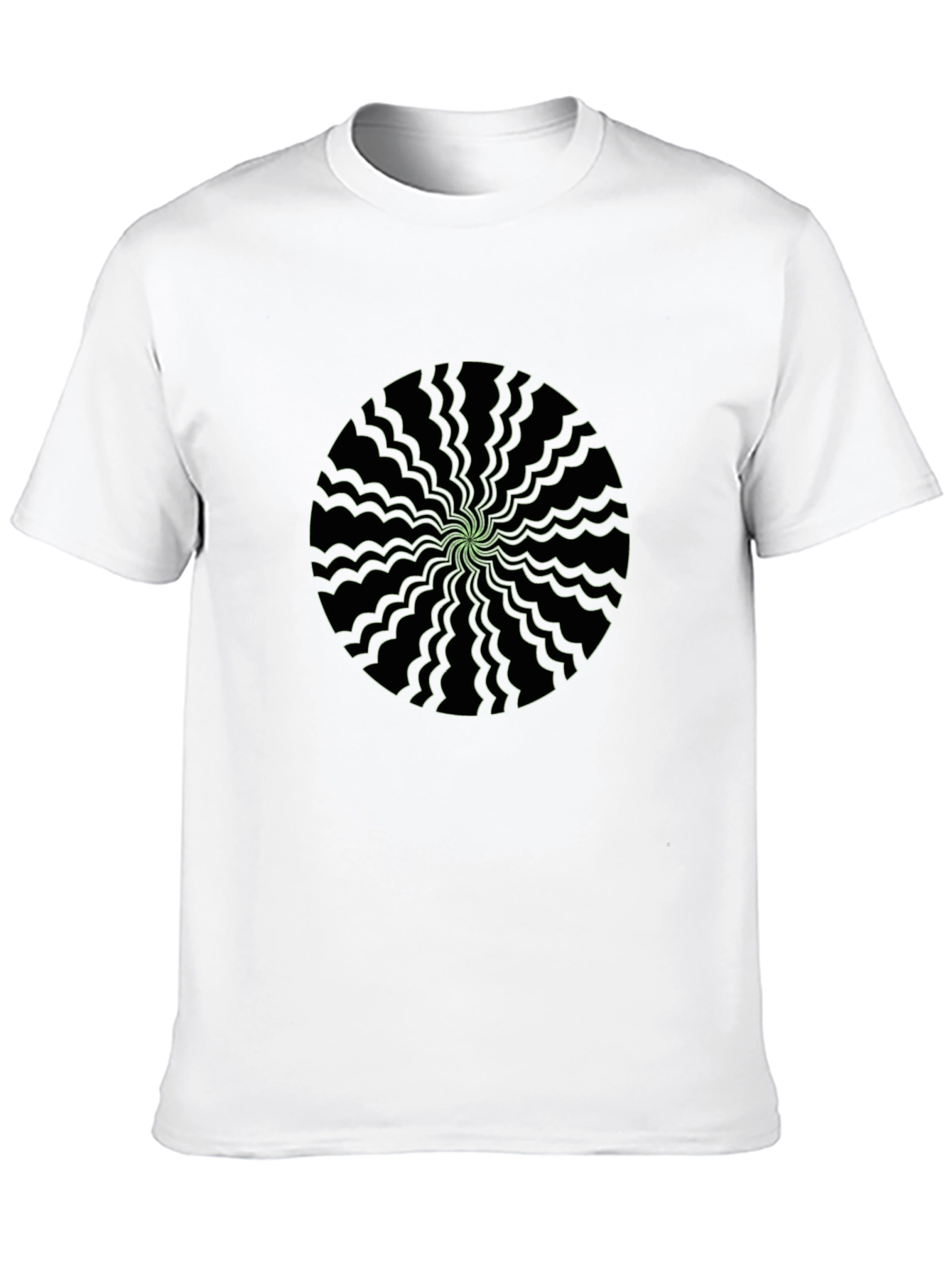 Psychedelic Graphic Print Mens Black T-Shirt