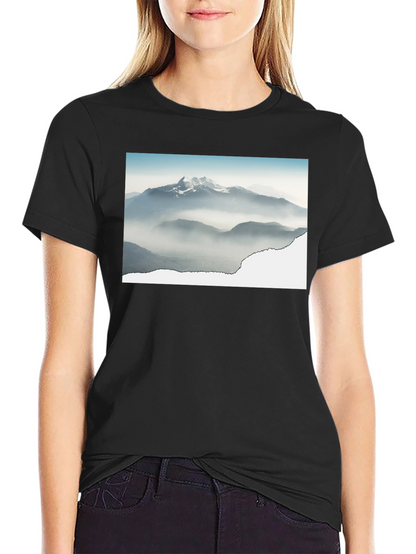 Mountains Graphic Black T-Shirt
