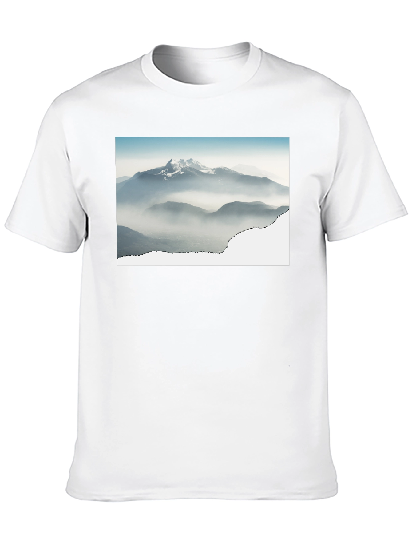 Mountains Graphic Black T-Shirt