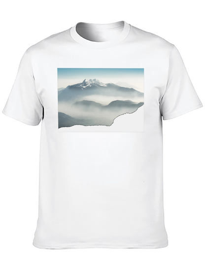 Mountains Graphic Black T-Shirt