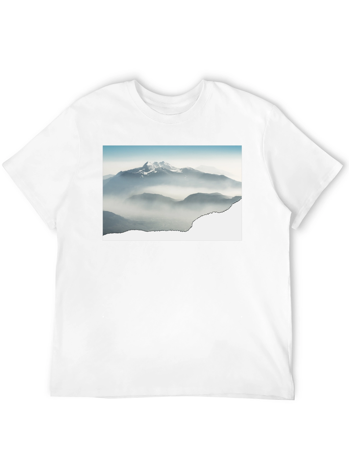 Mountains Graphic Black T-Shirt