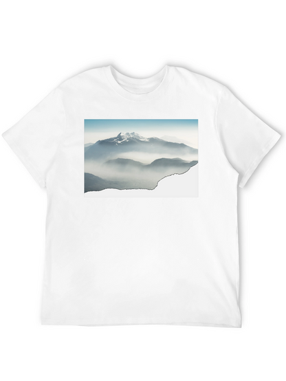 Mountains Graphic Black T-Shirt