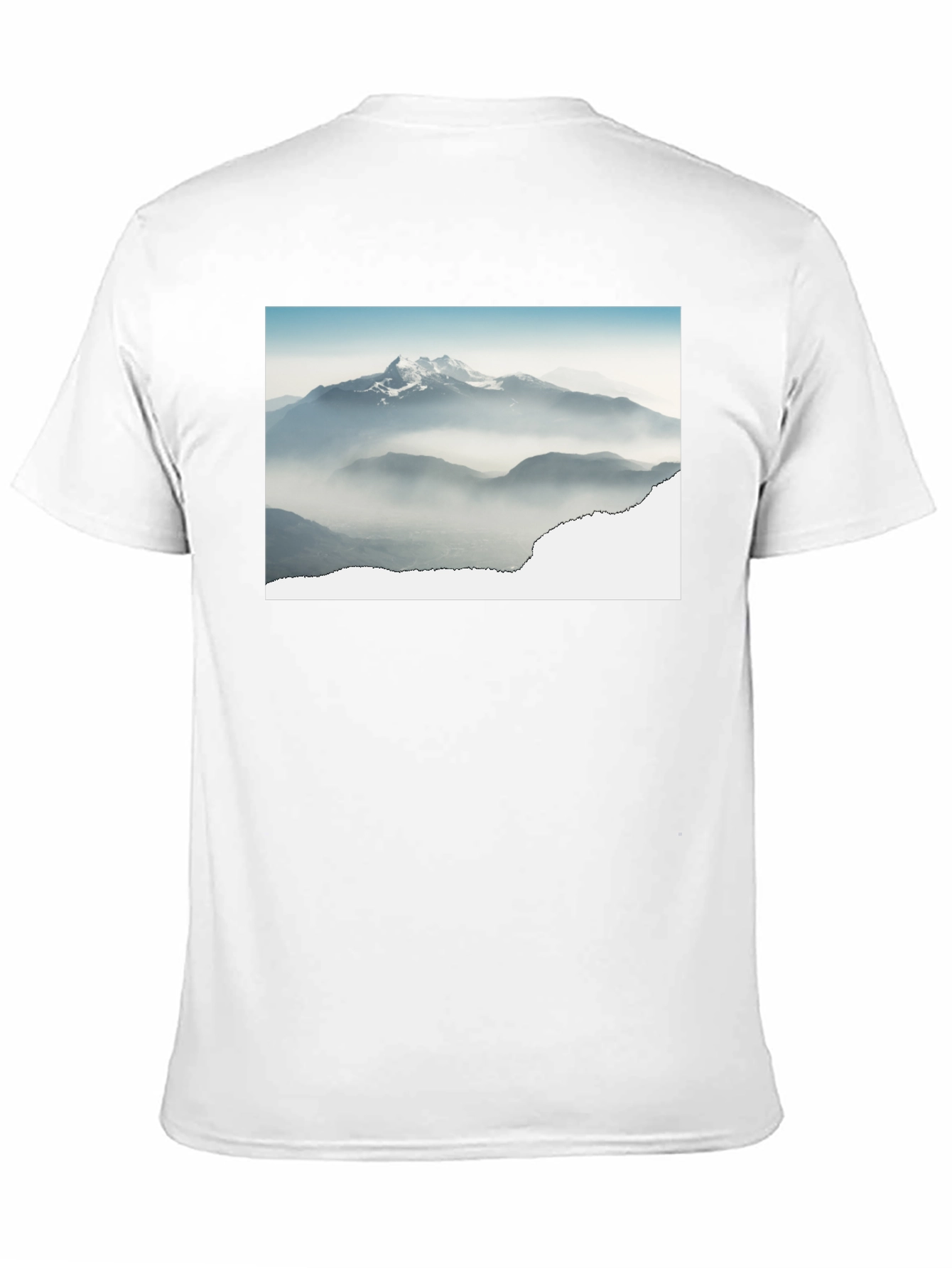 Mountains Graphic Black T-Shirt