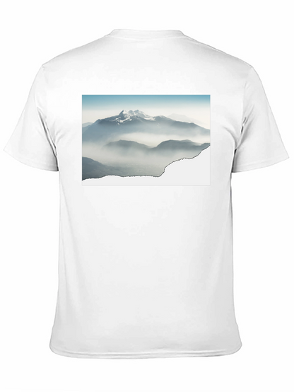 Mountains Graphic Black T-Shirt