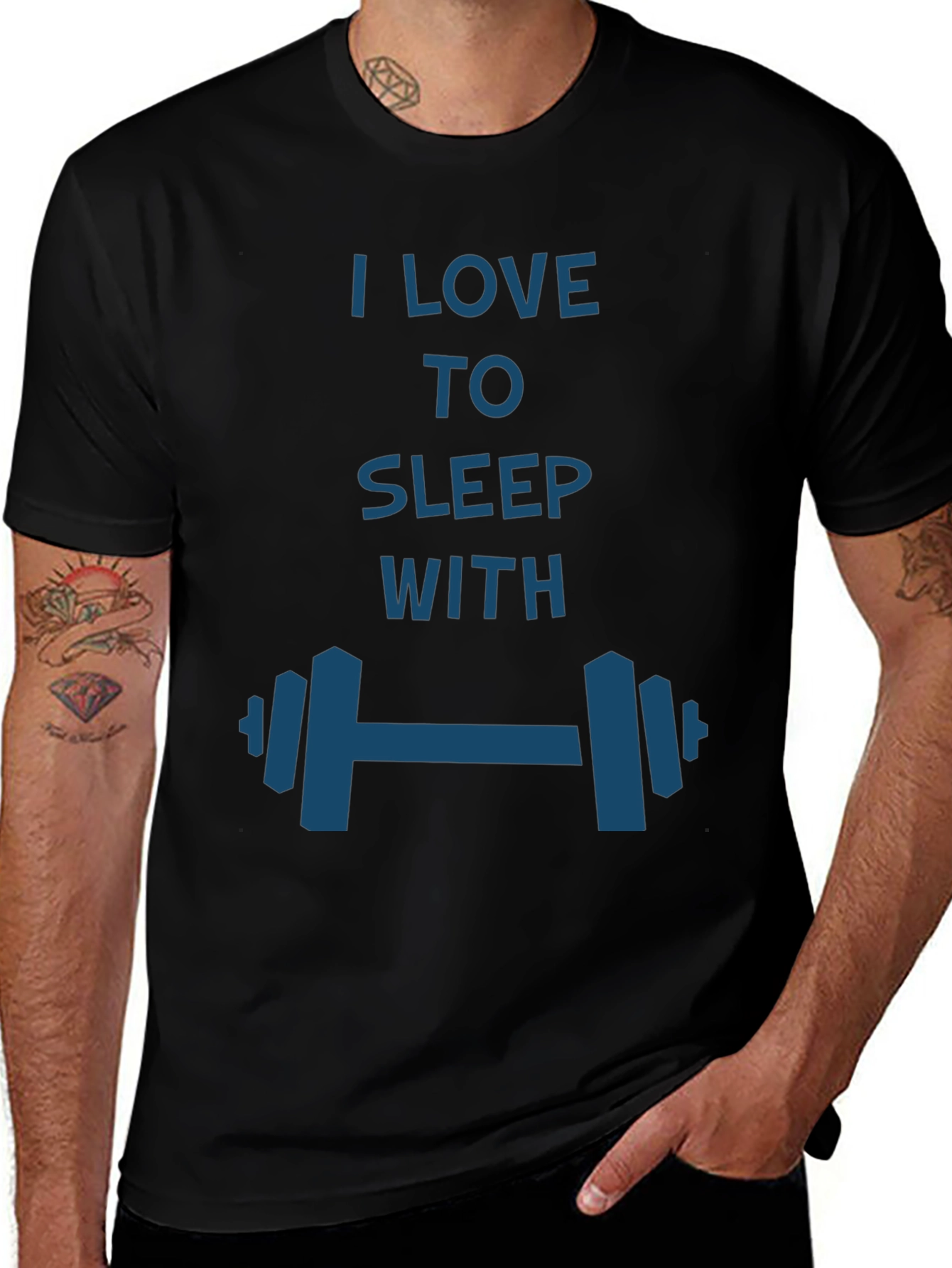 I Love to Sleep with Dumbbells T-Shirt