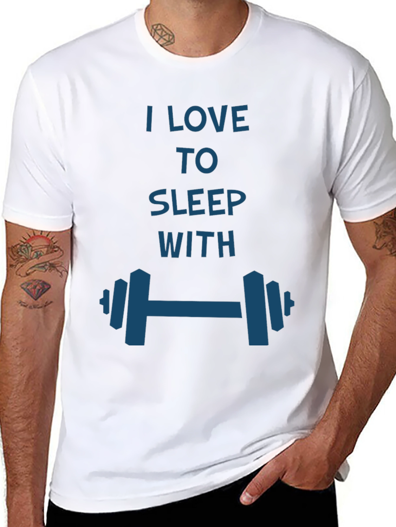 I Love to Sleep with Dumbbells T-Shirt