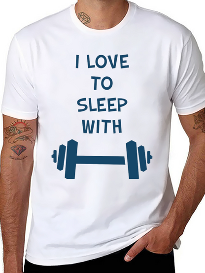 I Love to Sleep with Dumbbells T-Shirt