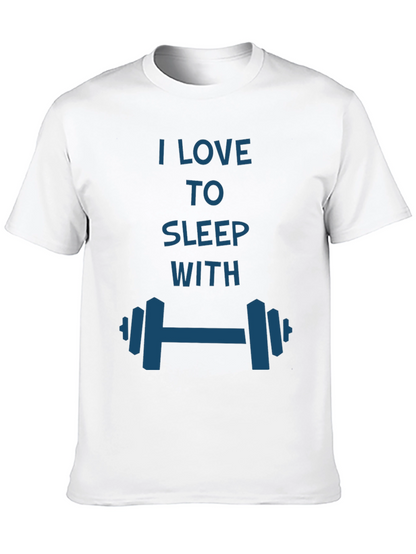 I Love to Sleep with Dumbbells T-Shirt