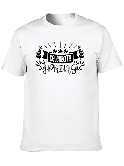 Celebrate Spring Black T-Shirt