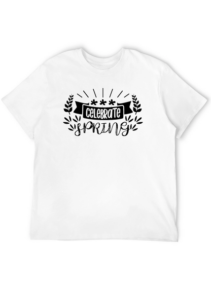Celebrate Spring Black T-Shirt