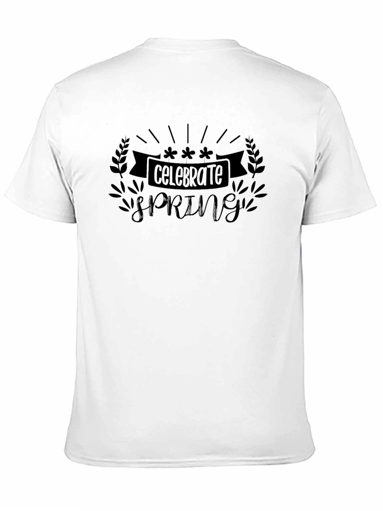 Celebrate Spring Black T-Shirt