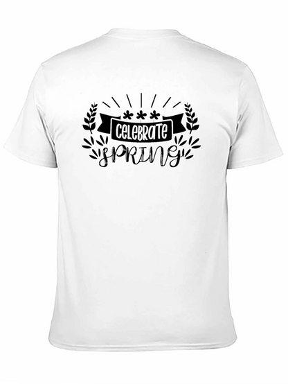 Celebrate Spring Black T-Shirt