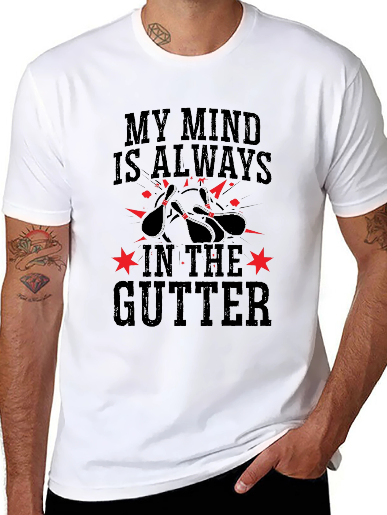 Mind In The Gutter Bowling T-Shirt