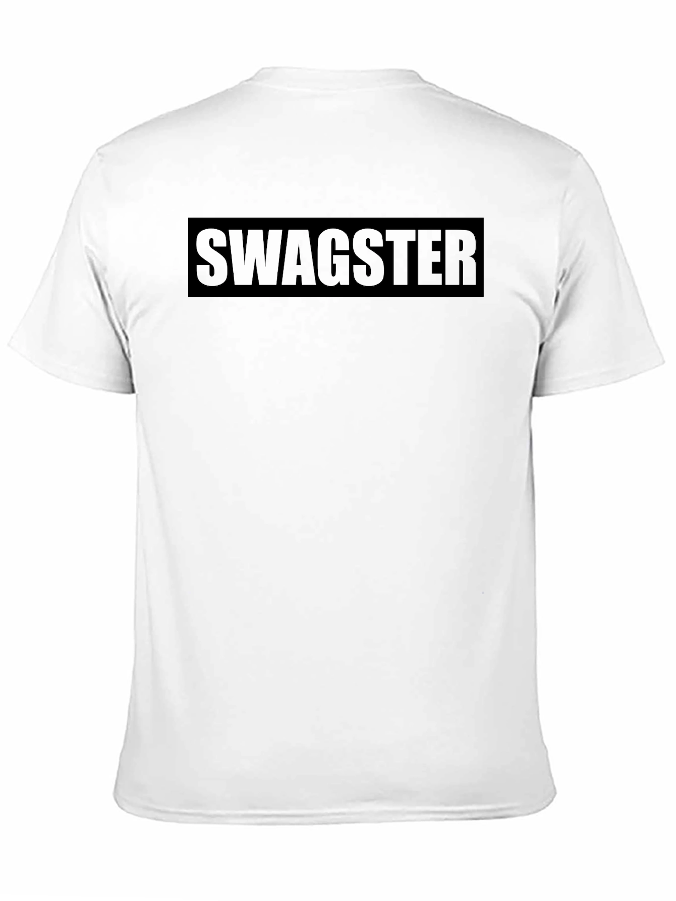Mens Black Swagster Graphic Tee - Casual Style