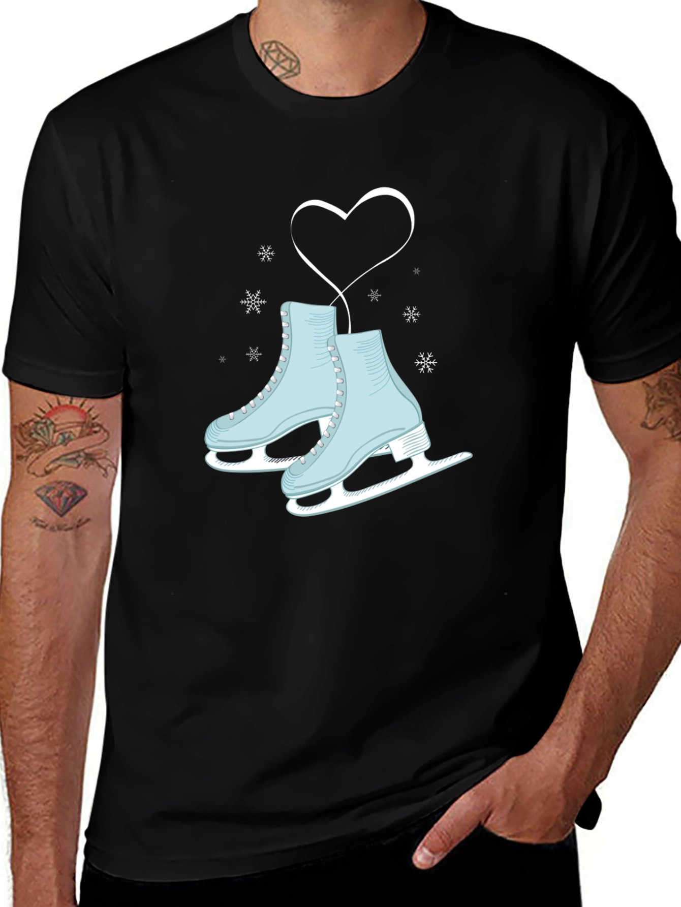 Ice Skating Heart Tee