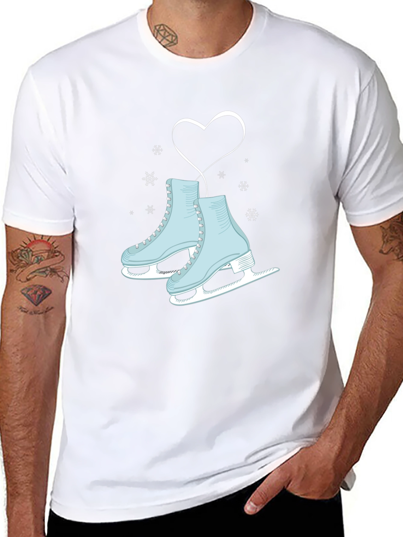 Ice Skating Heart Tee