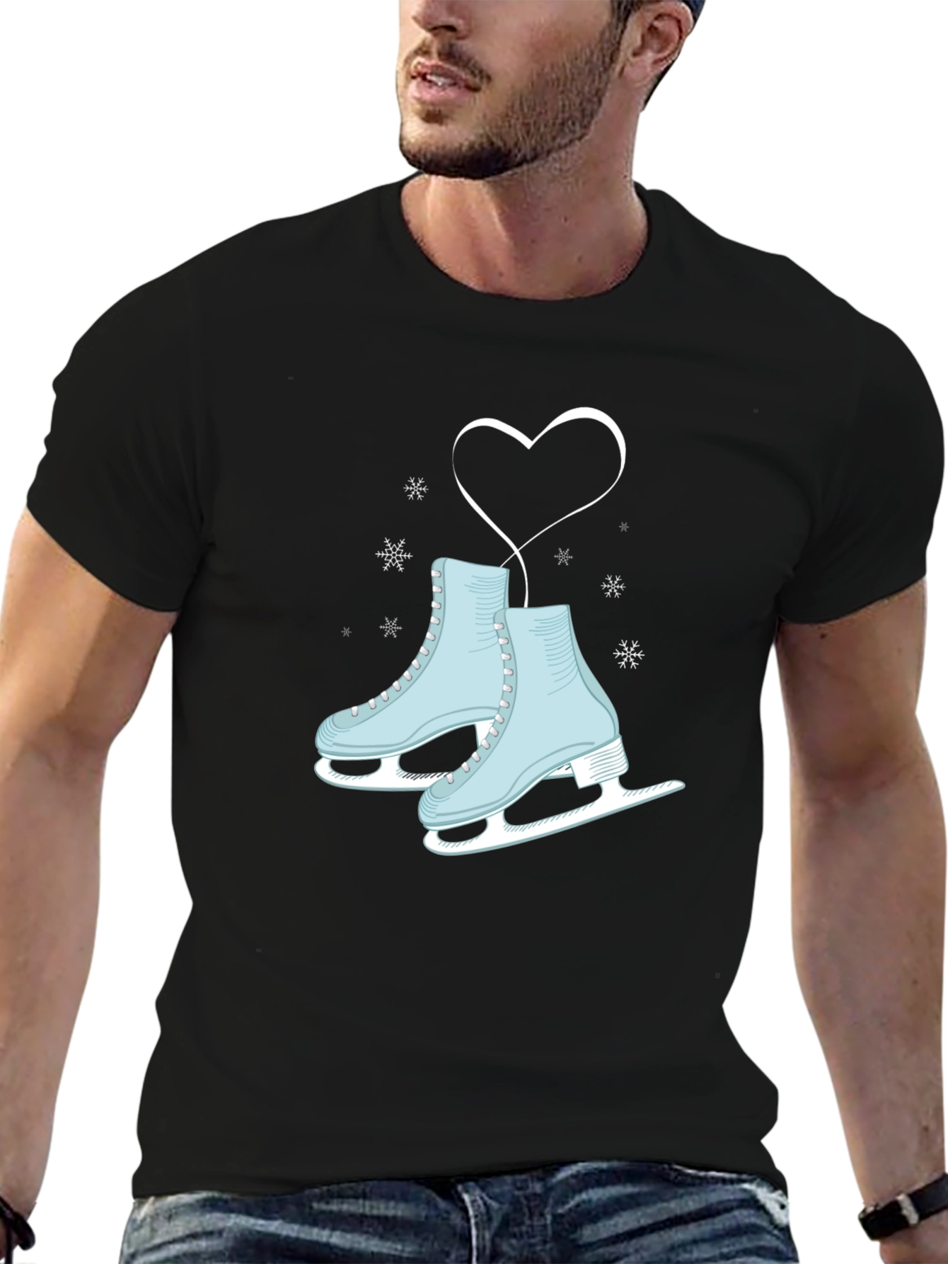 Ice Skating Heart Tee