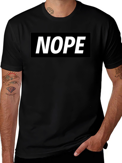 Nope Graphic Tee - Classic Black