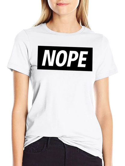 Nope Graphic Tee - Classic Black