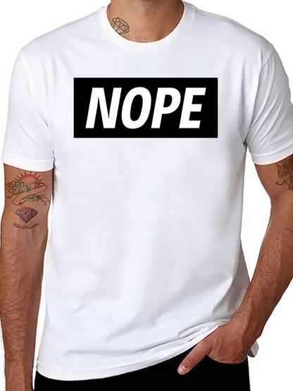 Nope Graphic Tee - Classic Black