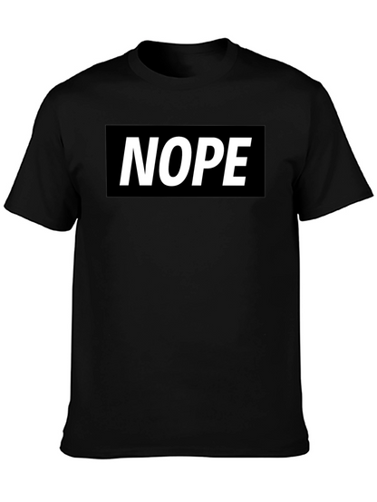 Nope Graphic Tee - Classic Black