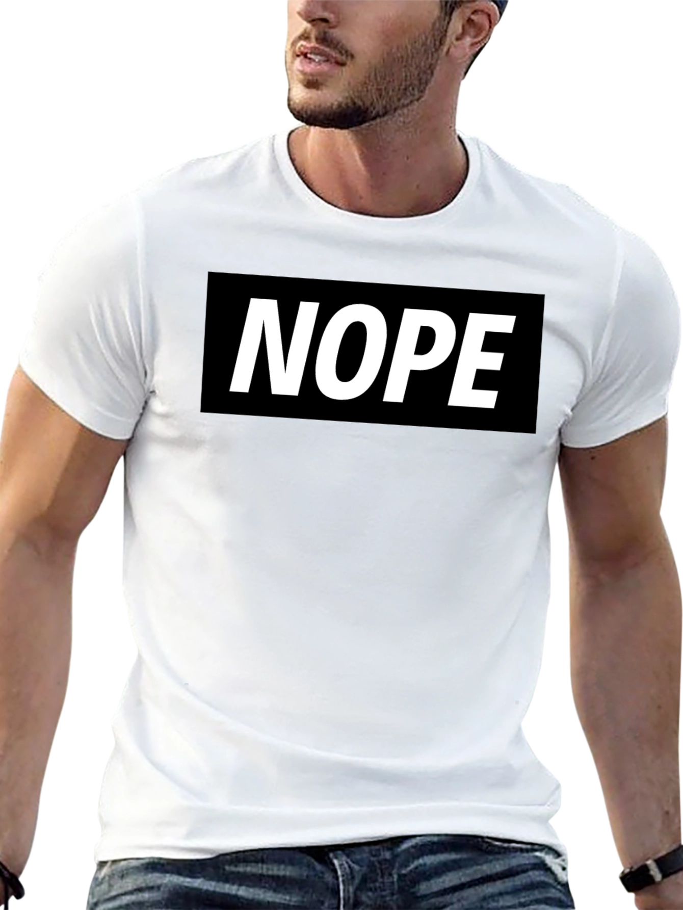 Nope Graphic Tee - Classic Black