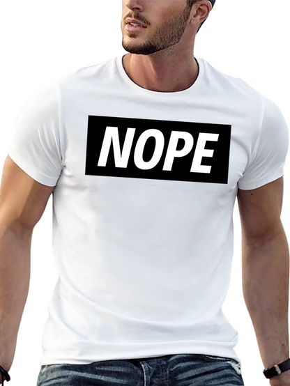 Nope Graphic Tee - Classic Black