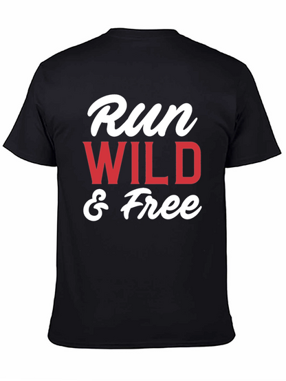 Run Wild & Free Graphic T-Shirt - Black