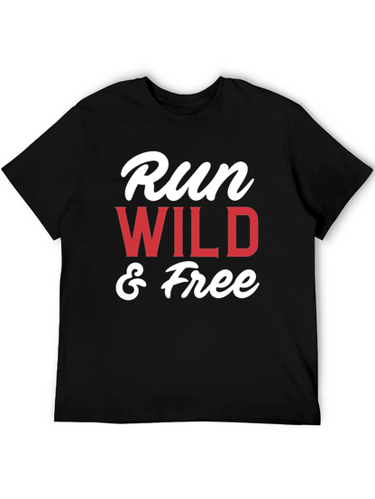 Run Wild & Free Graphic T-Shirt - Black
