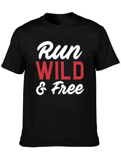 Run Wild & Free Graphic T-Shirt - Black