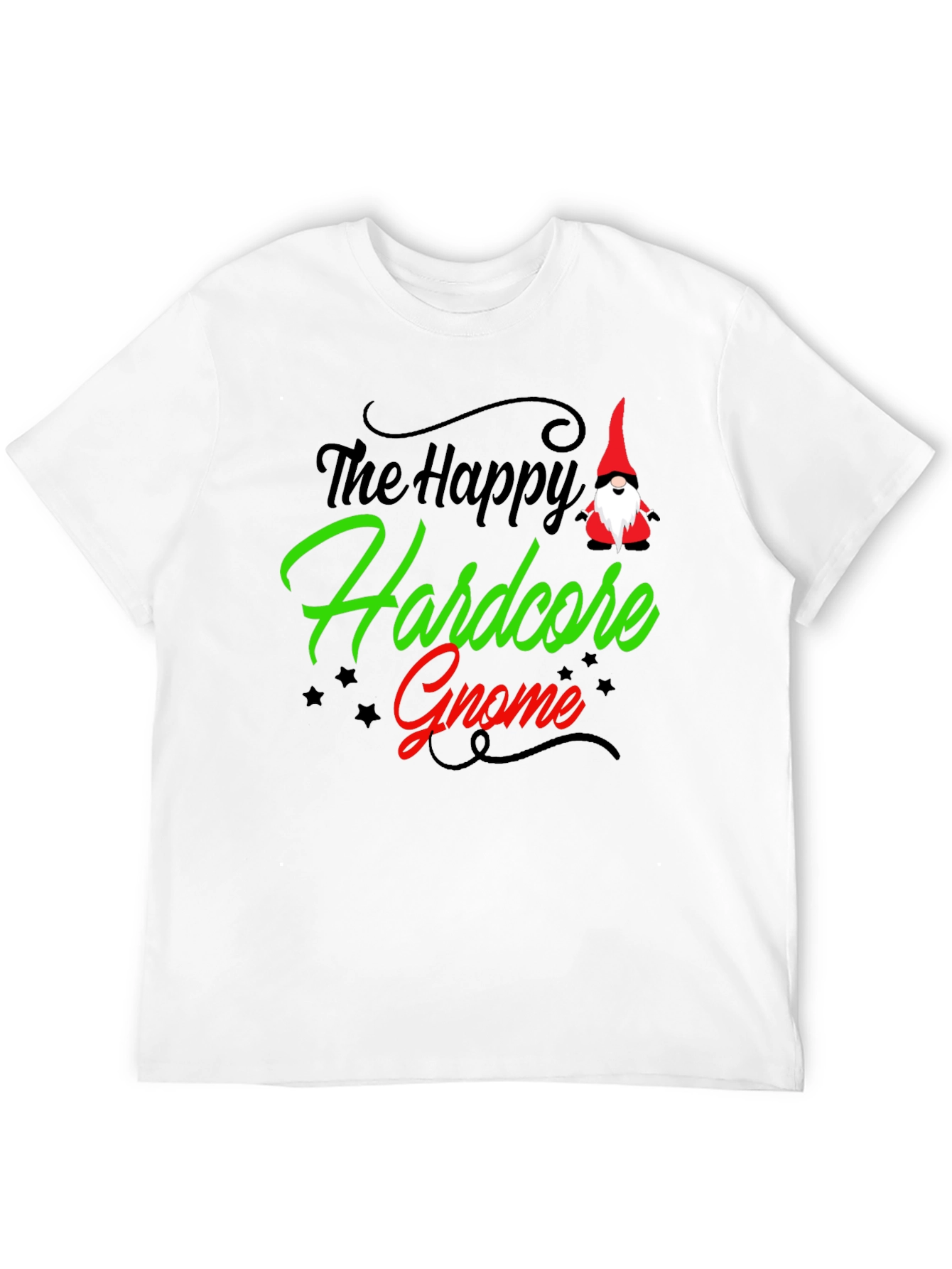 Happy Hardcore Gnome Graphic T-Shirt