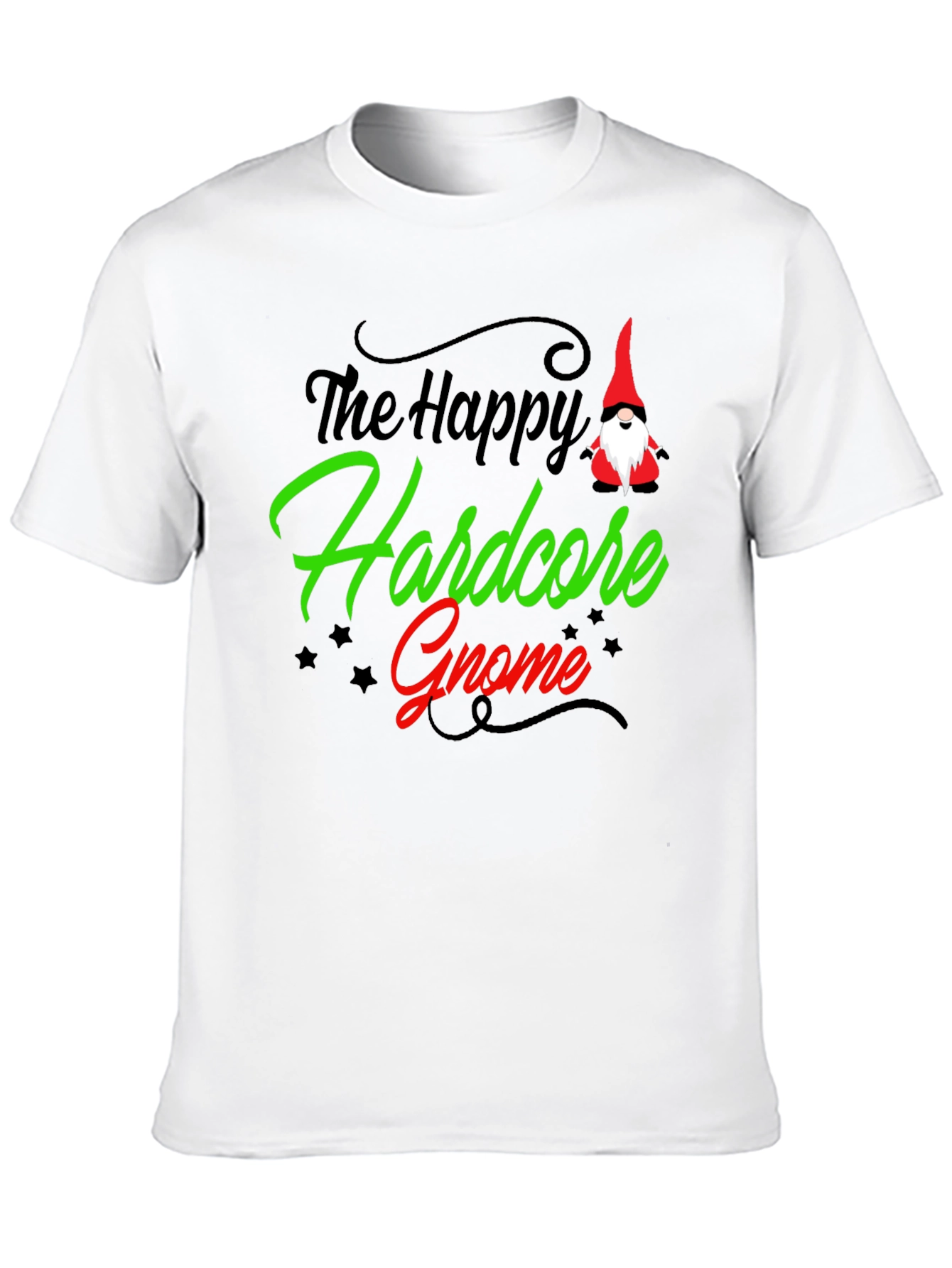 Happy Hardcore Gnome Graphic T-Shirt