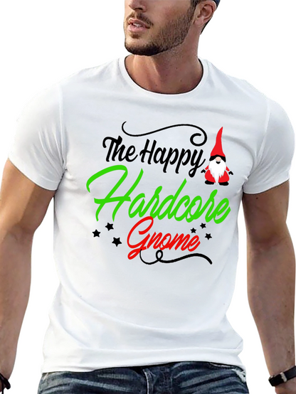 Happy Hardcore Gnome Graphic T-Shirt