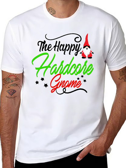 Happy Hardcore Gnome Graphic T-Shirt