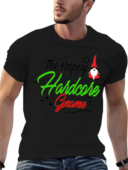 Happy Hardcore Gnome Graphic T-Shirt