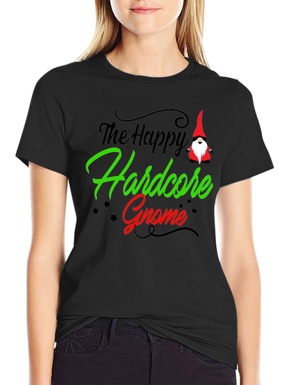 Happy Hardcore Gnome Graphic T-Shirt