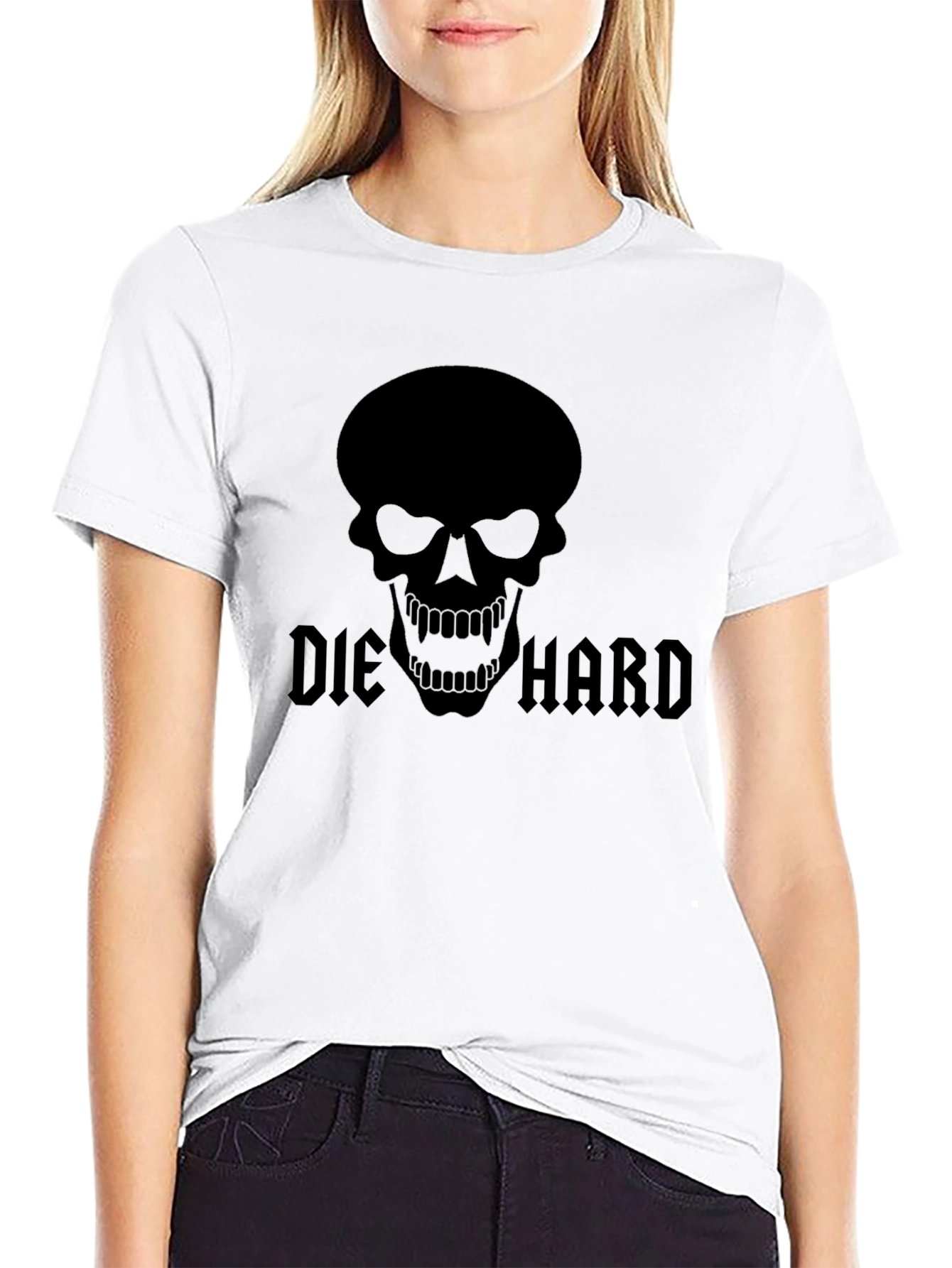 Die Hard Skull Black T-Shirt