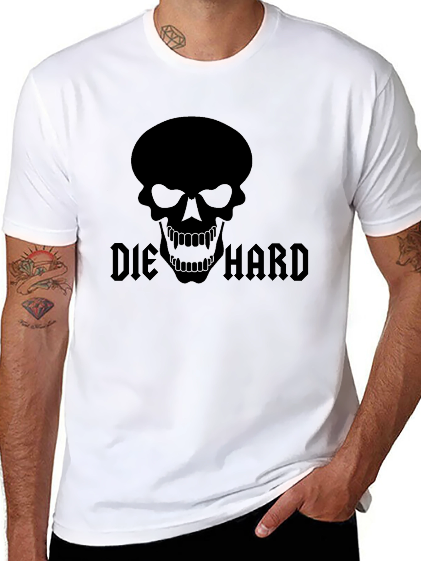 Die Hard Skull Black T-Shirt