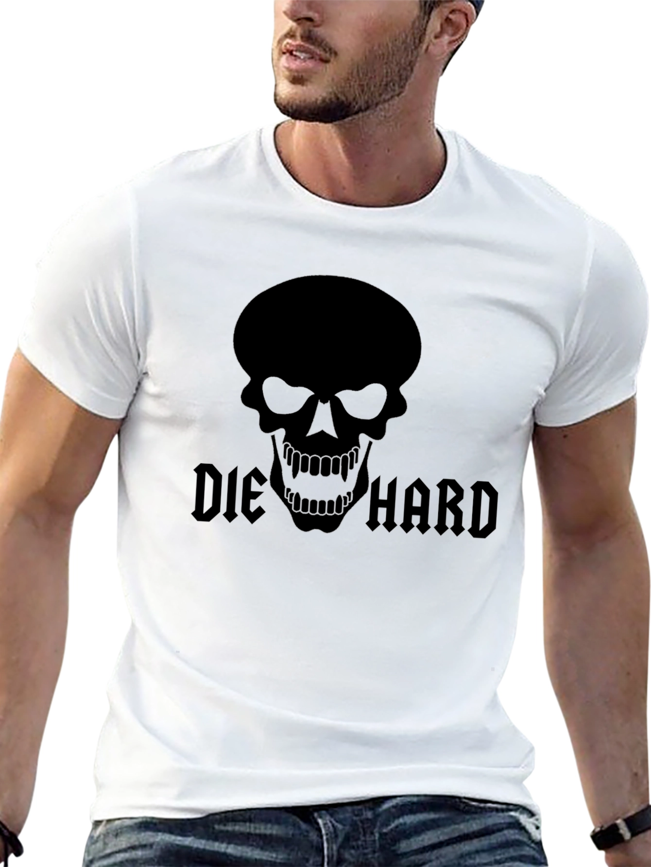 Die Hard Skull Black T-Shirt