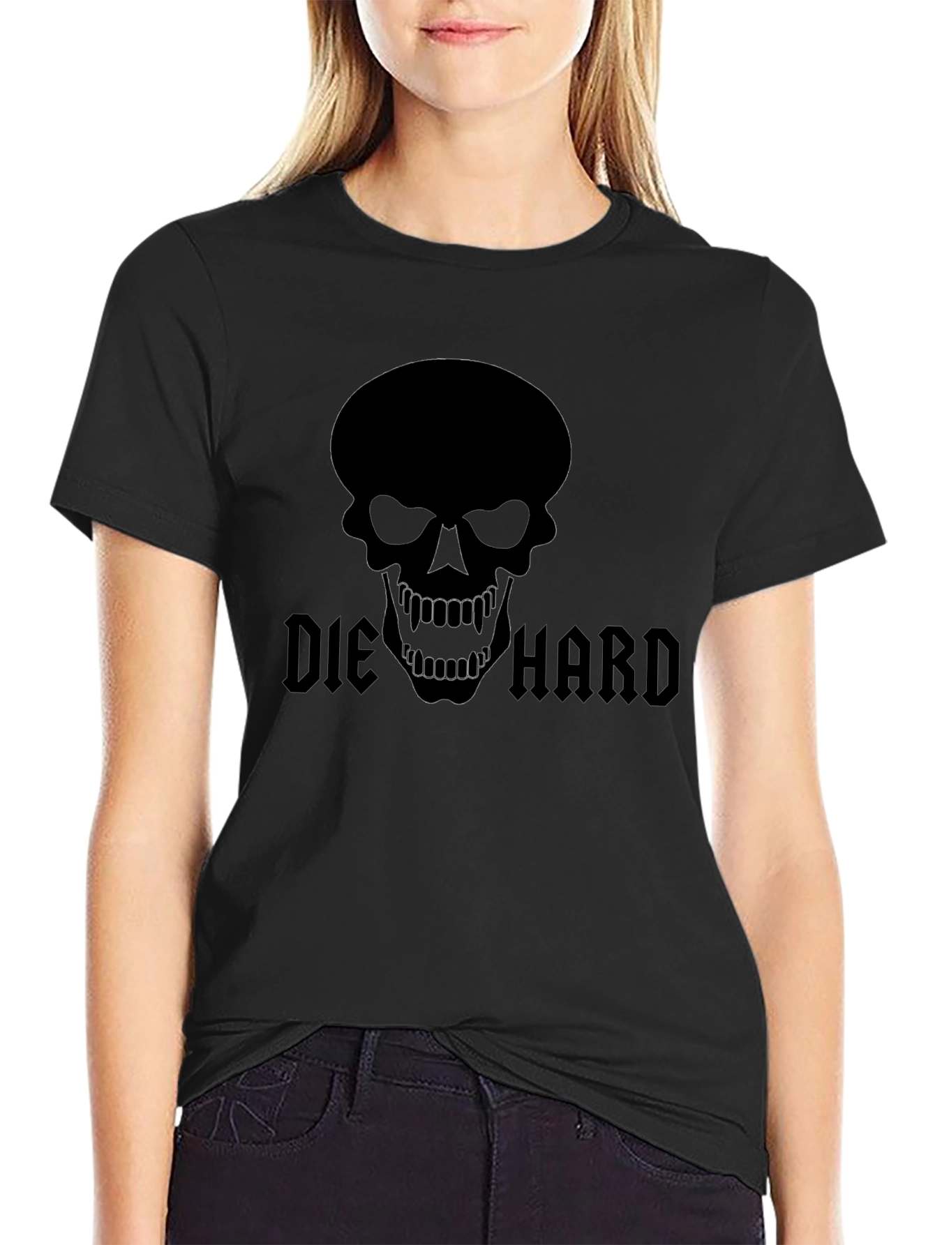 Die Hard Skull Black T-Shirt
