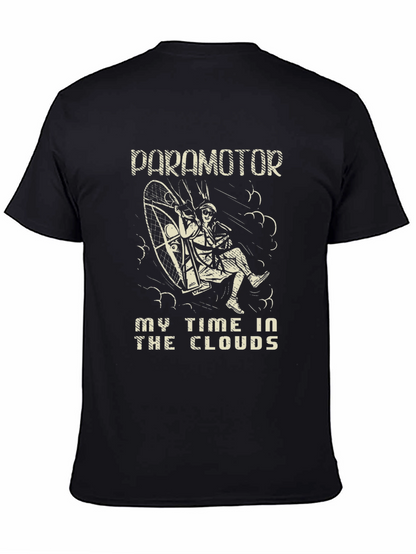 Paramotor Time In The Clouds Black T-Shirt