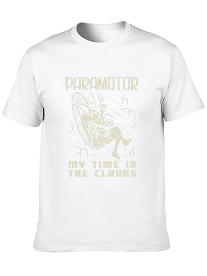 Paramotor Time In The Clouds Black T-Shirt