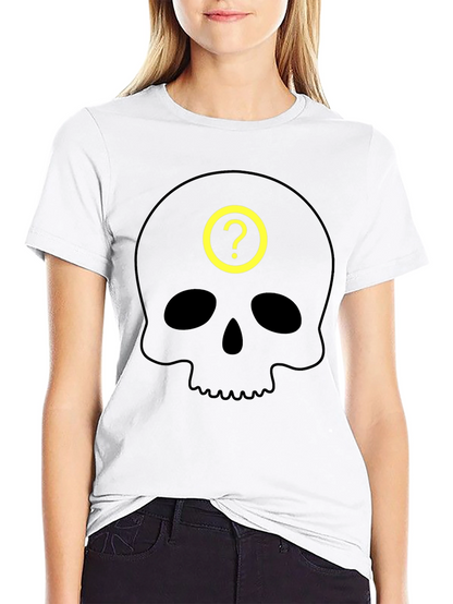 Skull Question Mark T-Shirt - Mystery & Style