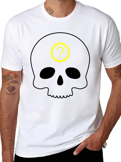 Skull Question Mark T-Shirt - Mystery & Style