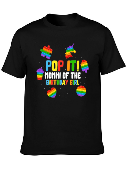 Pop It Nonni Birthday Girl T-Shirt